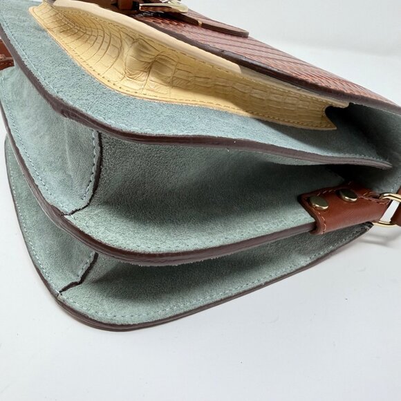 NWB Sézane Romeo Bag Leather Woven Textured Crossbody W/Box&Dust Bag - Picture 8 of 13